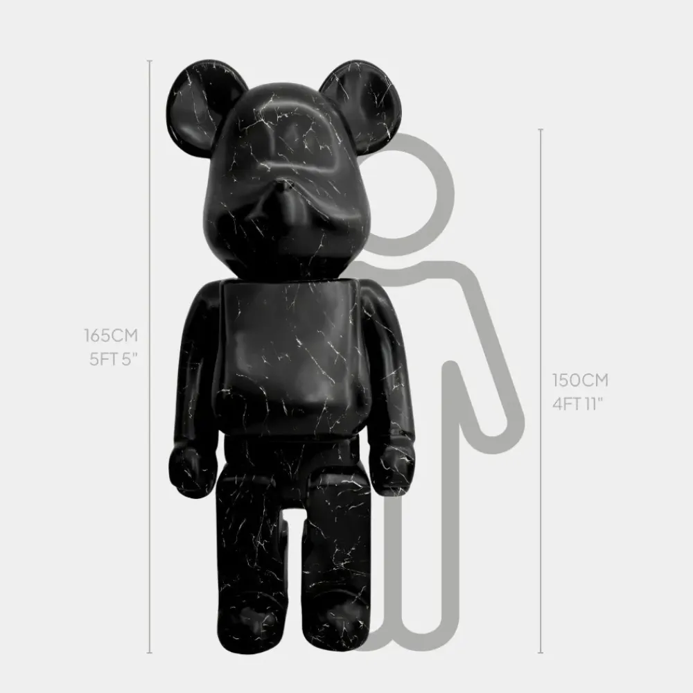Giant|Floor Standing^Statues & Sculptures Aero Bear 165cm Black Resin Indoor Sculpture