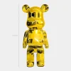 Table Top|Floor Standing^Statues & Sculptures Aero Bear 50cm Gold Resin Indoor Sculpture