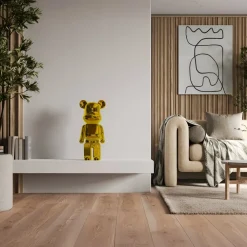 Table Top|Floor Standing^Statues & Sculptures Aero Bear 50cm Gold Resin Indoor Sculpture