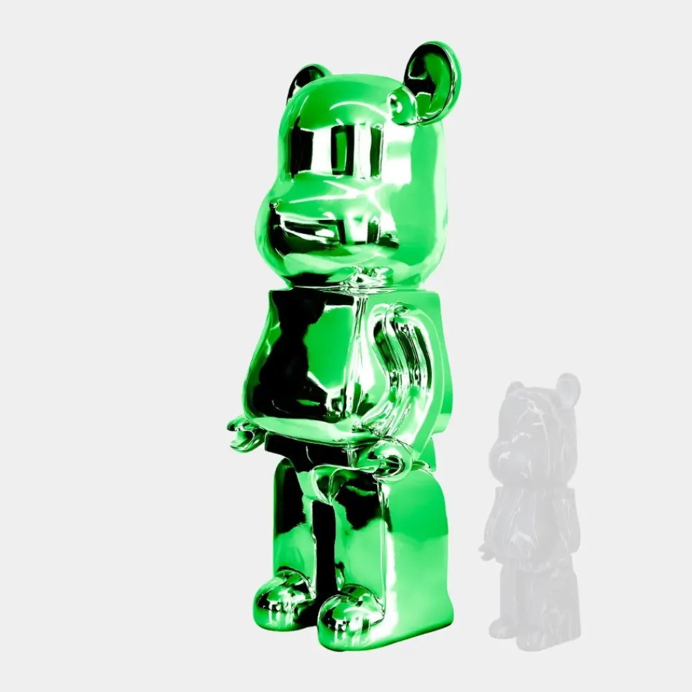Floor Standing|Animals^Statues & Sculptures Aero Bear 135cm Green Resin Indoor Sculpture