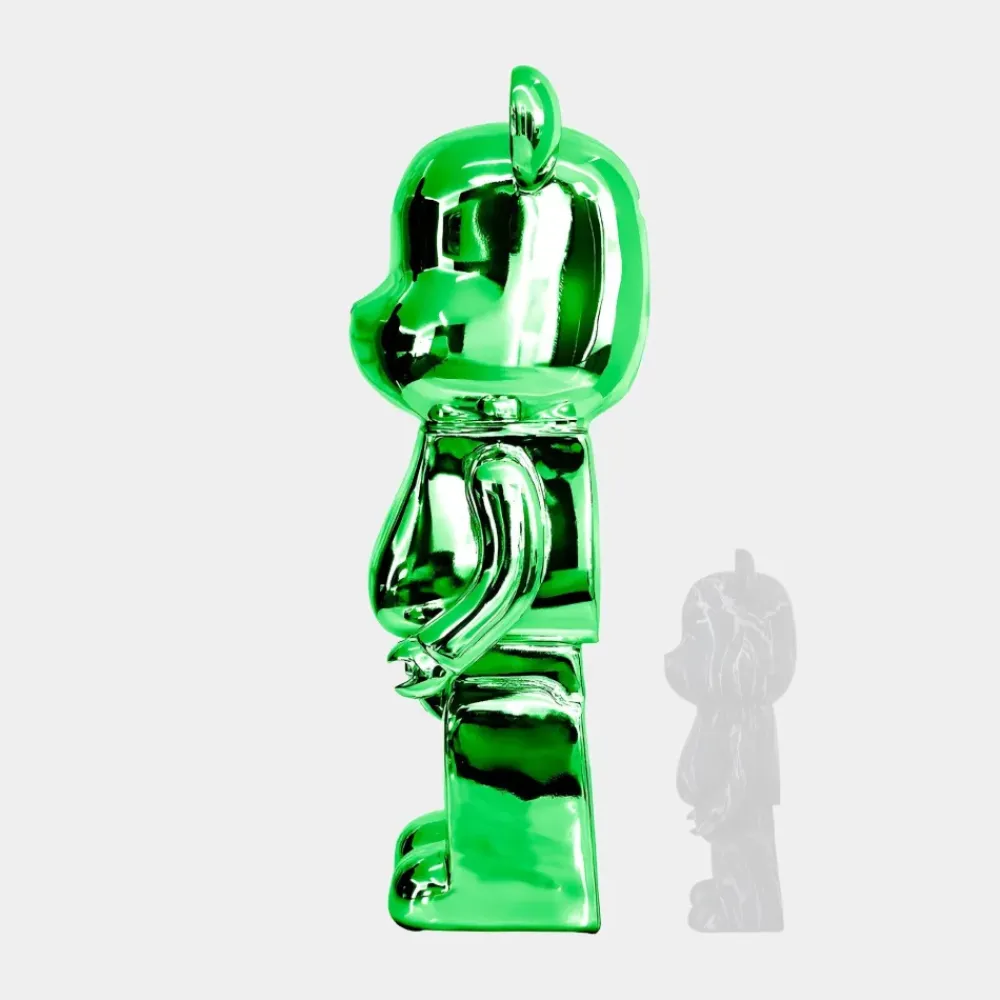 Floor Standing|Animals^Statues & Sculptures Aero Bear 135cm Green Resin Indoor Sculpture