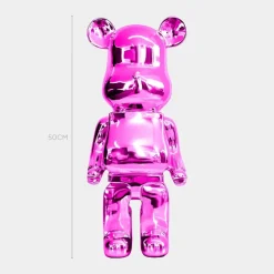Table Top|Floor Standing^Statues & Sculptures Aero Bear 50cm Pink Resin Indoor Sculpture