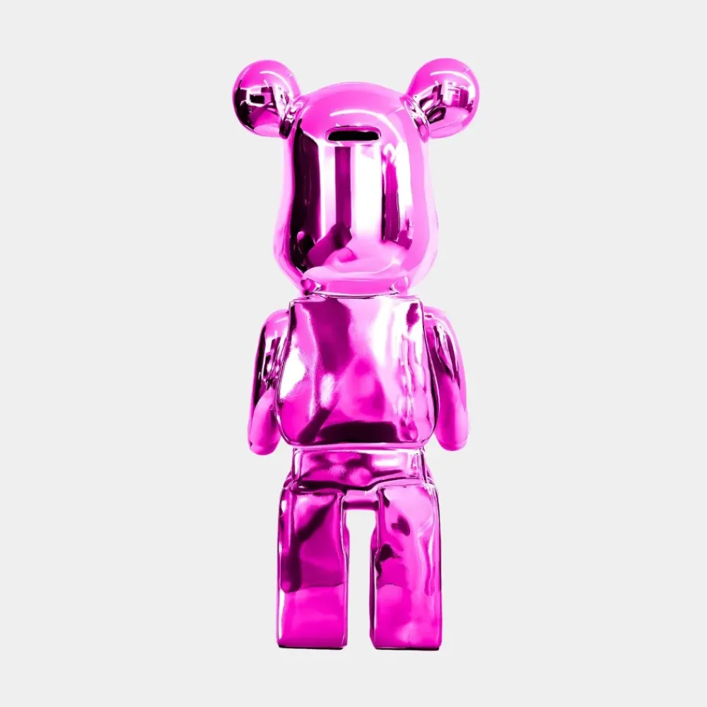 Table Top|Floor Standing^Statues & Sculptures Aero Bear 50cm Pink Resin Indoor Sculpture