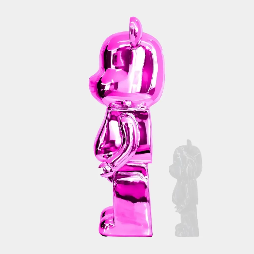Floor Standing|Animals^Statues & Sculptures Aero Bear 135cm Pink Resin Indoor Sculpture