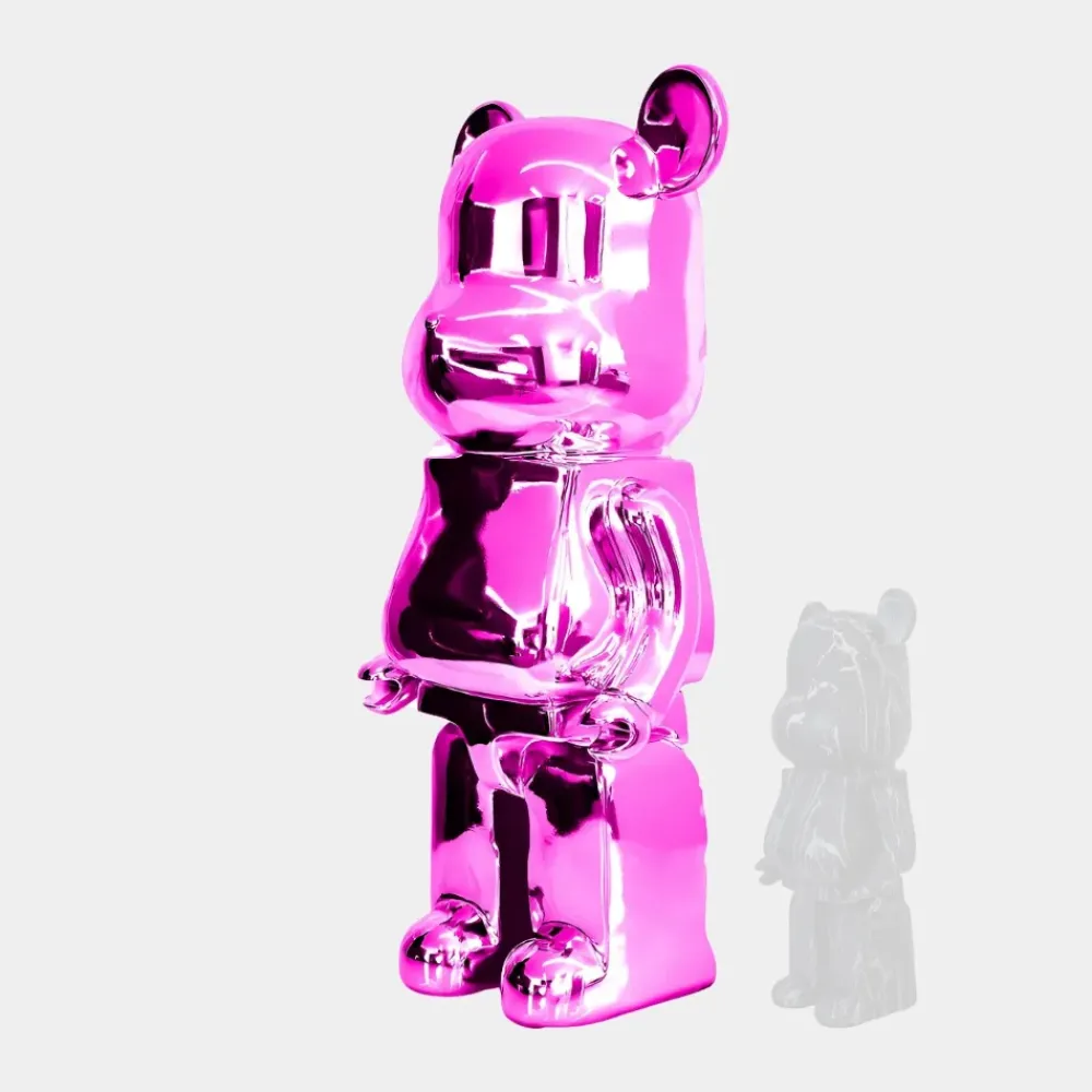 Floor Standing|Animals^Statues & Sculptures Aero Bear 135cm Pink Resin Indoor Sculpture