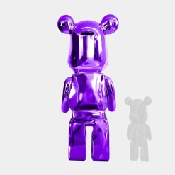 Floor Standing|Animals^Statues & Sculptures Aero Bear 135cm Purple Resin Indoor Sculpture