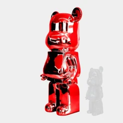 Floor Standing|Animals^Statues & Sculptures Aero Bear 135cm Red Resin Indoor Sculpture