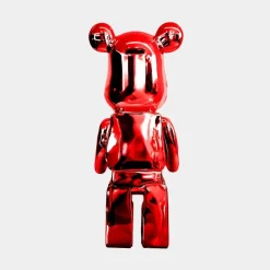 Table Top|Floor Standing^Statues & Sculptures Aero Bear 50cm Red Resin Indoor Sculpture