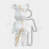 Floor Standing|Animals^Statues & Sculptures Aero Bear 165cm White Resin Indoor Sculpture