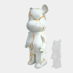 Floor Standing|Animals^Statues & Sculptures Aero Bear 135cm White Resin Indoor Sculpture