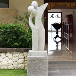 Contemporary^Statues & Sculptures Affection Contemporary Stone Garden Sculpture