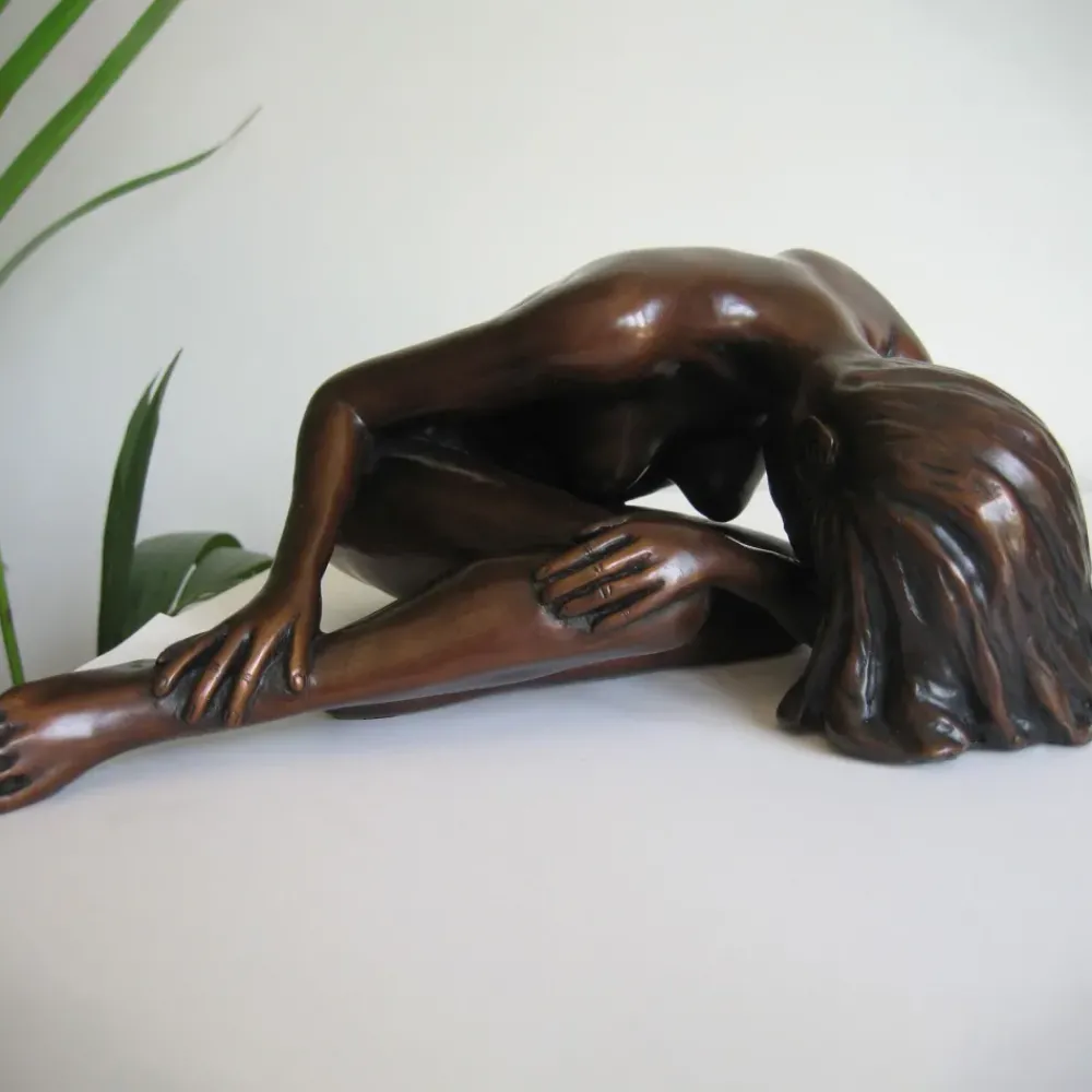 Figurative|Table Top^Statues & Sculptures Alessandra Figurine Bronze Indoor Sculpture