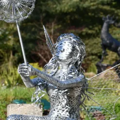 Fairies^Statues & Sculptures Alette Fairy Metal Wire Garden Sculpture