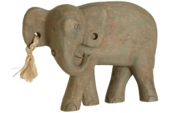 Table Top|Animals^Statues & Sculptures Ancient Elephant 31cm Wood Indoor Statue