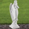 Angel^Statues & Sculptures Angel 37cm Marble Resin Garden Statue