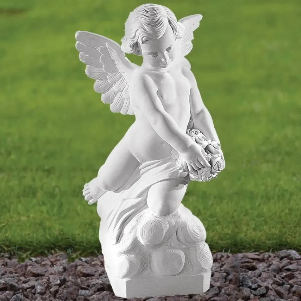Angel^Statues & Sculptures Angel 56cm Marble Resin Garden Statue