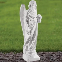Angel^Statues & Sculptures Angel 69cm Marble Resin Garden Statue
