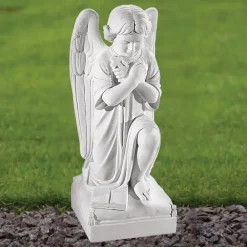 Angel^Statues & Sculptures Angel 54cm Marble Resin Garden Statue