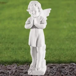Angel^Statues & Sculptures Angel 25cm Marble Resin Garden Statue