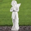 Angel^Statues & Sculptures Angel 29cm Marble Resin Garden Statue