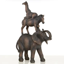 Table Top|Contemporary^Statues & Sculptures Animal Ascent 46cm Bronze Resin Indoor Statue
