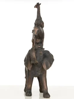 Table Top|Contemporary^Statues & Sculptures Animal Ascent 46cm Bronze Resin Indoor Statue