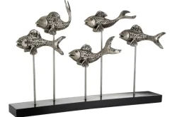 Table Top|Animals^Statues & Sculptures Aqua Symphony Fish 35cm Wood Indoor Sculpture