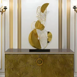 Table Top|Floor Standing^Statues & Sculptures Arc Aeon 93cm Gold Metal Indoor Sculpture