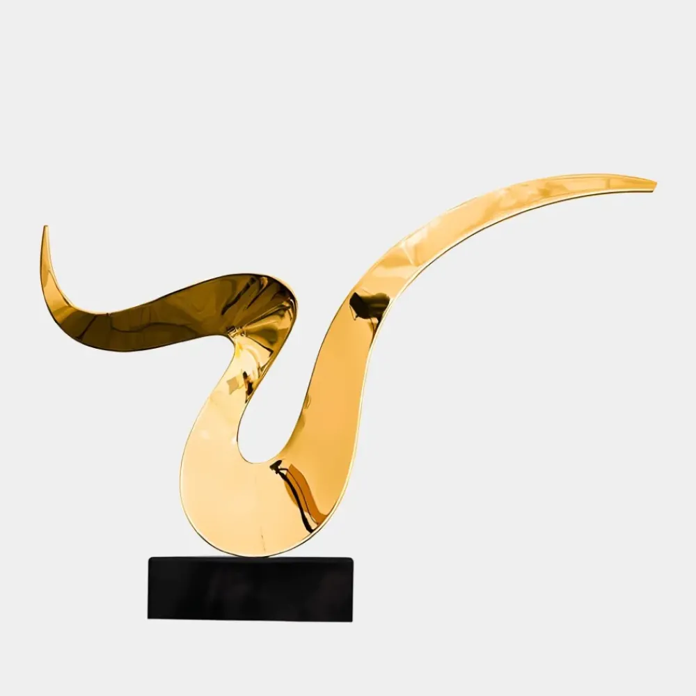 Table Top|Abstract^Statues & Sculptures Astral Edge 48cm Gold Metal Indoor Sculpture