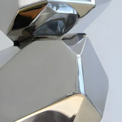 Table Top|Abstract^Statues & Sculptures Astrolith 73cm Silver Metal Indoor Sculpture v2