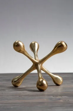 Table Top|Abstract^Statues & Sculptures Atomic Bloom 16cm Gold Metal Indoor Sculpture