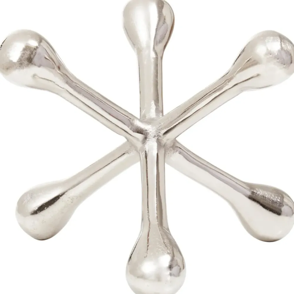 Table Top|Abstract^Statues & Sculptures Atomic Bloom 14cm Silver Metal Indoor Sculpture