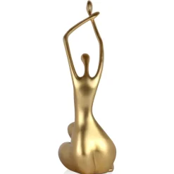 Table Top|Figurative^Statues & Sculptures Awakened Grace 32cm Gold Resin Indoor Sculpture