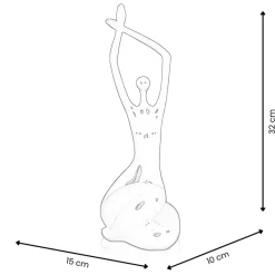 Table Top|Figurative^Statues & Sculptures Awakened Grace 32cm Gold Resin Indoor Sculpture