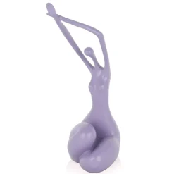 Figurative|Table Top^Statues & Sculptures Awakened Grace 32cm Violet Resin Indoor Sculpture