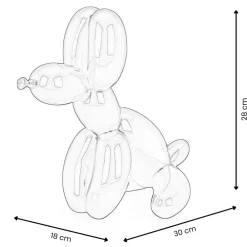 Table Top|Floor Standing^Statues & Sculptures Balloon Dog & Bone 28cm Red Resin Indoor Sculpture