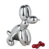 Table Top|Floor Standing^Statues & Sculptures Balloon Dog & Bone 28cm Silver Resin Indoor Sculpture