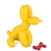 Floor Standing|Table Top^Statues & Sculptures Balloon Dog & Bone 28cm Yellow Resin Indoor Sculpture