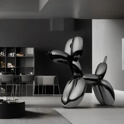 Floor Standing|Balloon Dogs^Statues & Sculptures Balloon Dog 130cm Black Metal Garden Sculpture