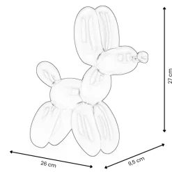 Table Top|Balloon Dogs^Statues & Sculptures Balloon Dog 27cm Black Resin Indoor Sculpture