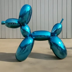 Giant|Floor Standing^Statues & Sculptures Balloon Dog 200cm Blue Metal Garden Sculpture
