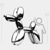 Giant|Floor Standing^Statues & Sculptures Balloon Dog 200cm Chrome Metal Garden Sculpture
