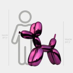 Floor Standing|Balloon Dogs^Statues & Sculptures Balloon Dog 100cm Purple Metal Garden Sculpture