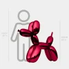 Floor Standing|Balloon Dogs^Statues & Sculptures Balloon Dog 100cm Red Fibreglass Indoor Sculpture