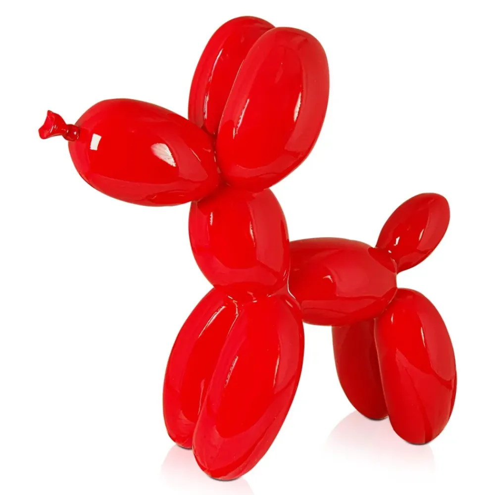 Table Top|Floor Standing^Statues & Sculptures Balloon Dog 46cm Rosso Red Resin Indoor Sculpture