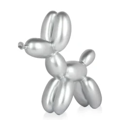 Table Top|Balloon Dogs^Statues & Sculptures Balloon Dog 27cm Silver Resin Indoor Sculpture