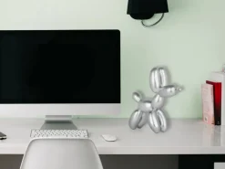 Table Top|Balloon Dogs^Statues & Sculptures Balloon Dog 27cm Silver Resin Indoor Sculpture