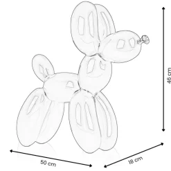 Table Top|Floor Standing^Statues & Sculptures Balloon Dog 46cm Silver Resin Indoor Sculpture