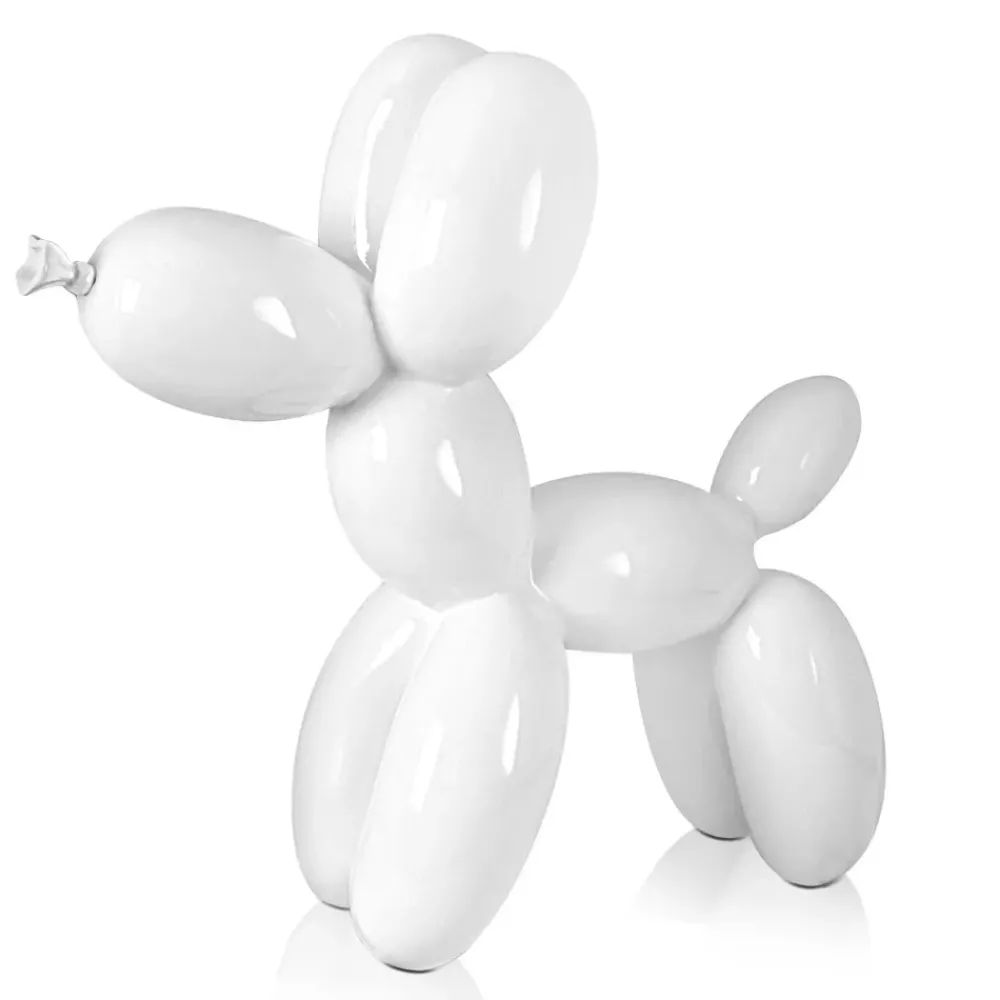 Table Top|Floor Standing^Statues & Sculptures Balloon Dog 46cm White Resin Indoor Sculpture