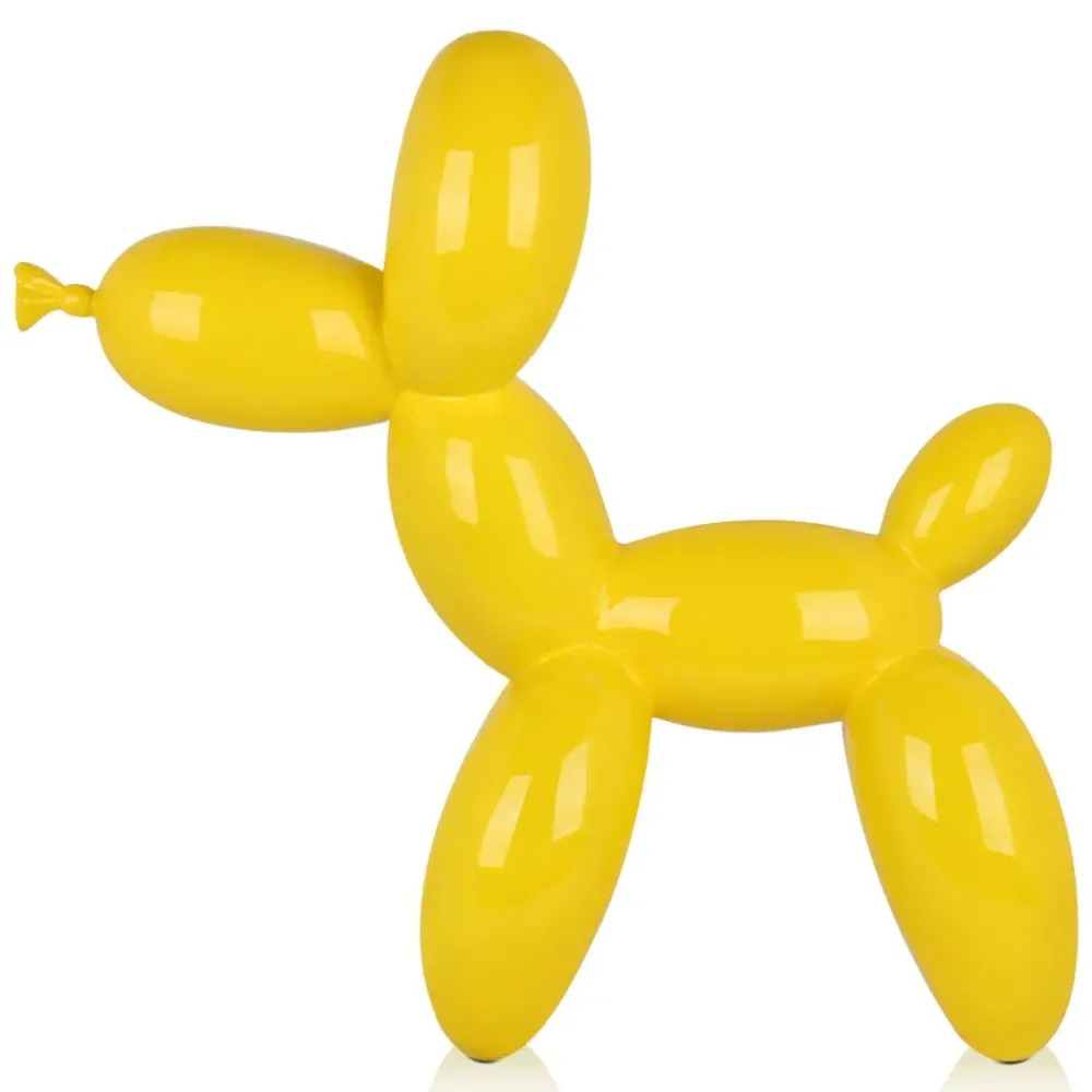 Floor Standing|Balloon Dogs^Statues & Sculptures Balloon Dog 62cm Yellow Resin Indoor Sculpture